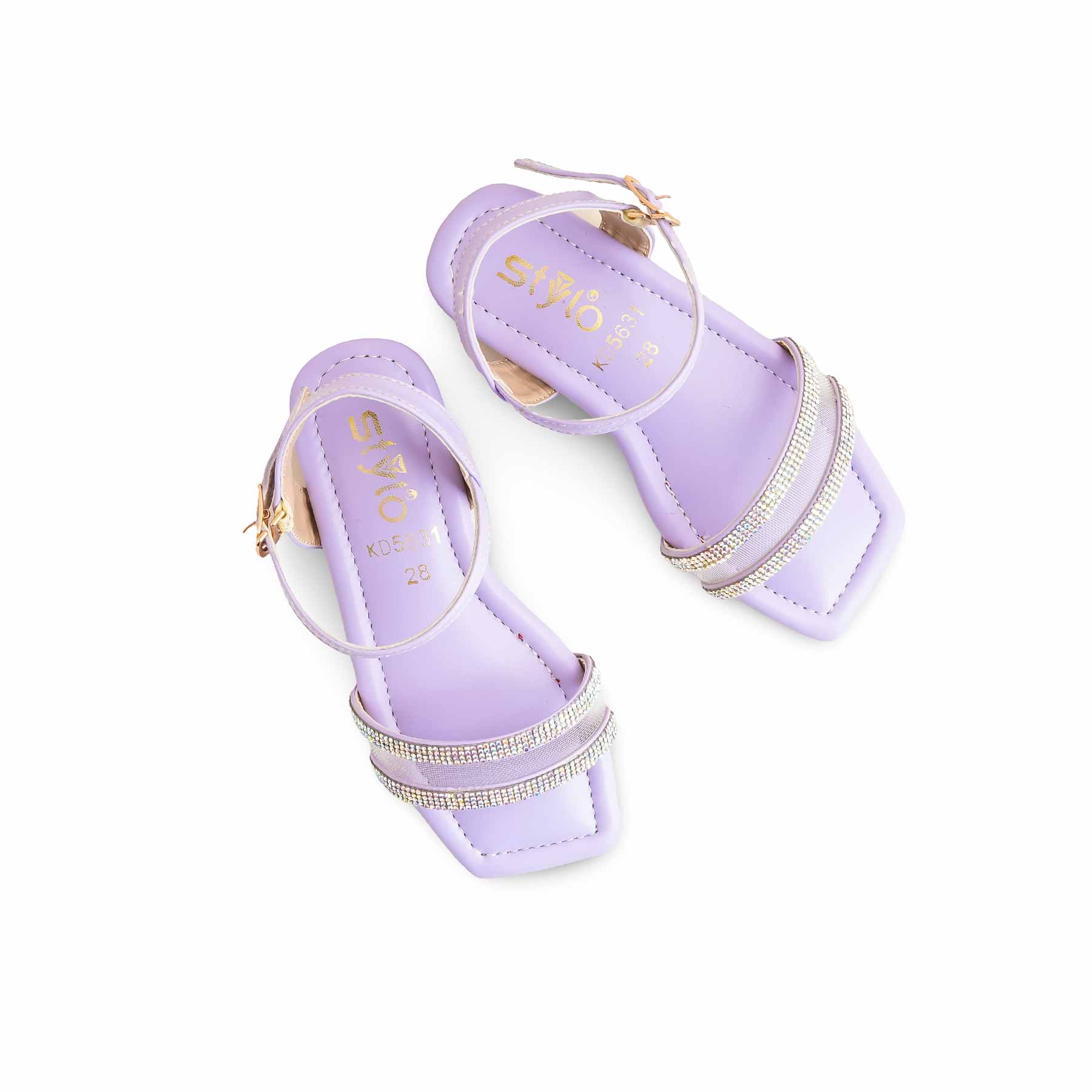 Girls Purple Casual Sandal KD5631 - Image 5