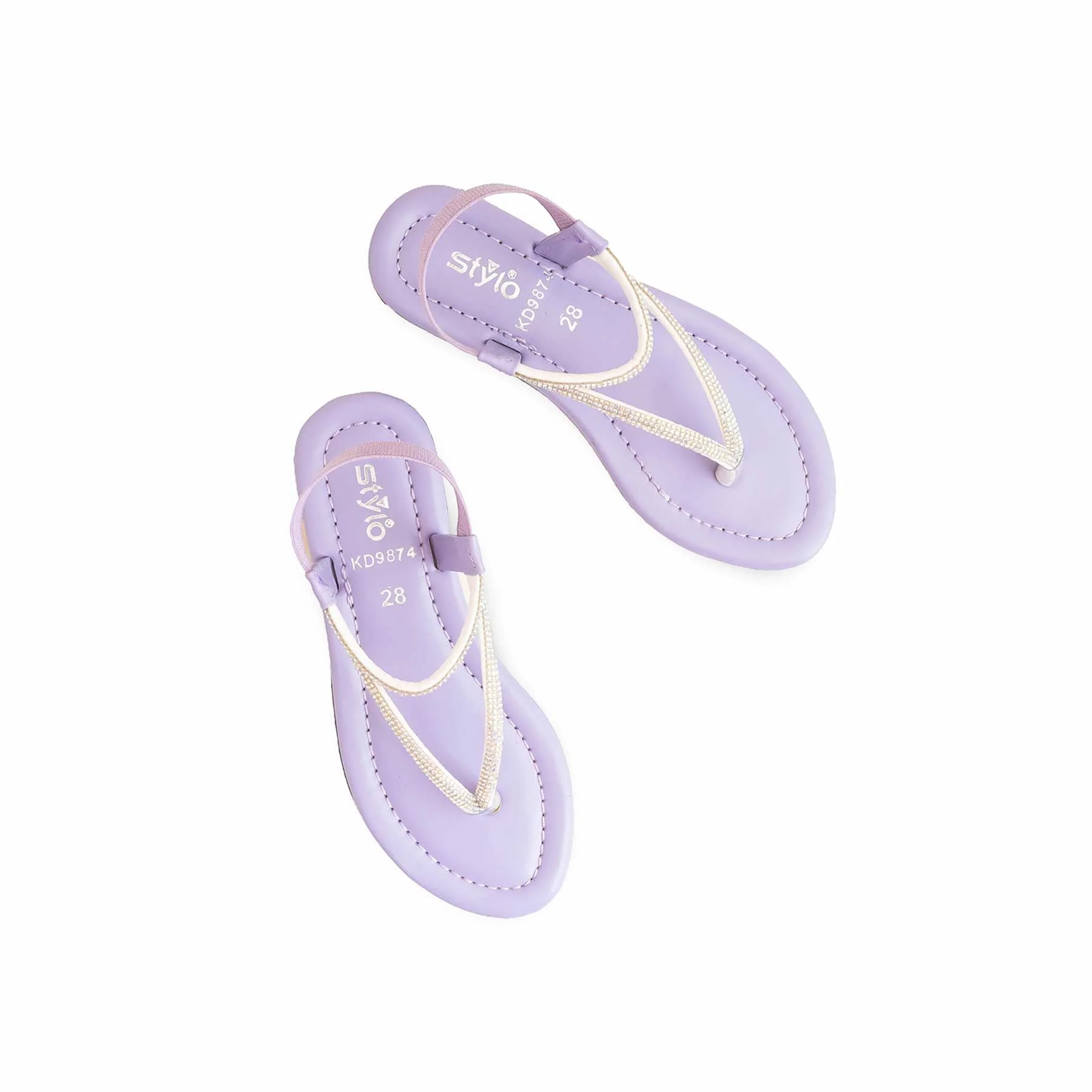 Girls Purple Casual Sandal KD9874 - Image 3
