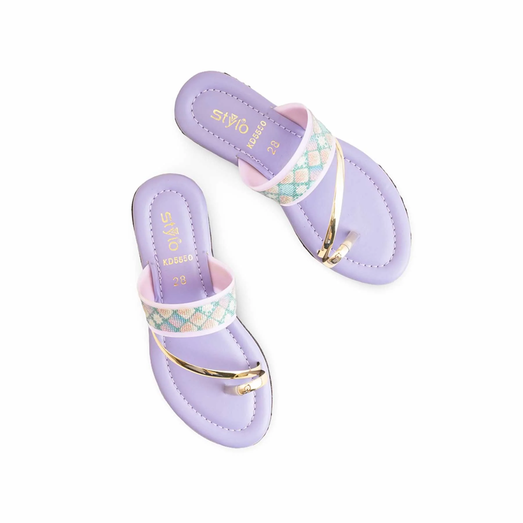 Girls Purple Casual Slipper KD5550 - Image 5