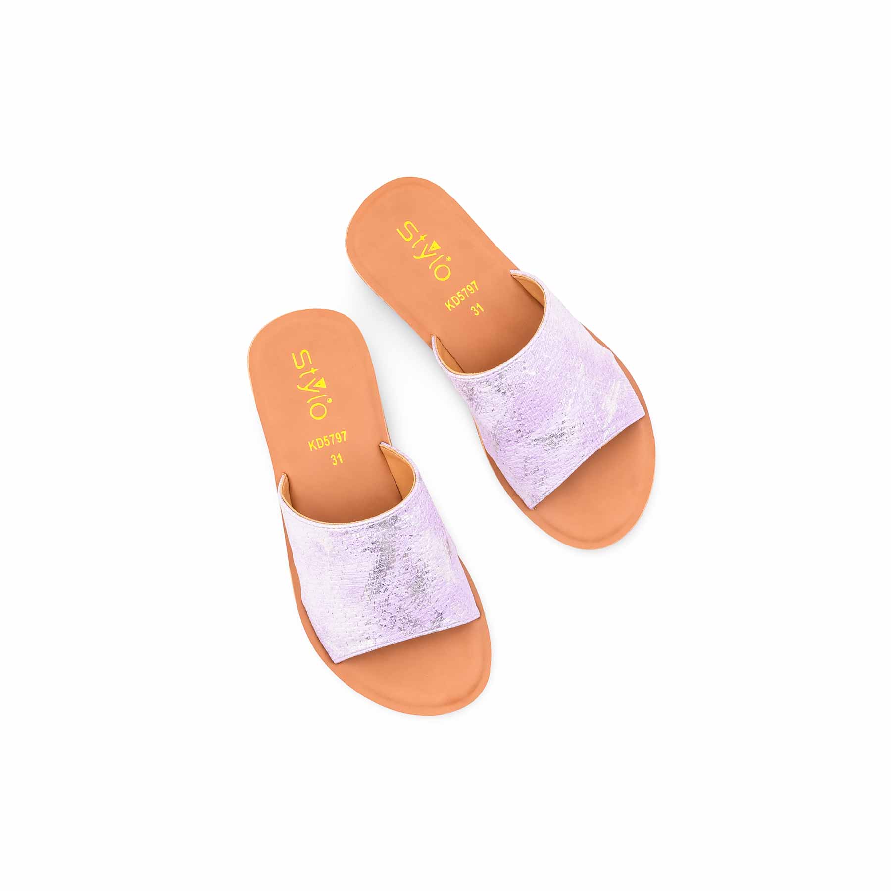 Girls Purple Casual Slipper KD5797 - Image 5