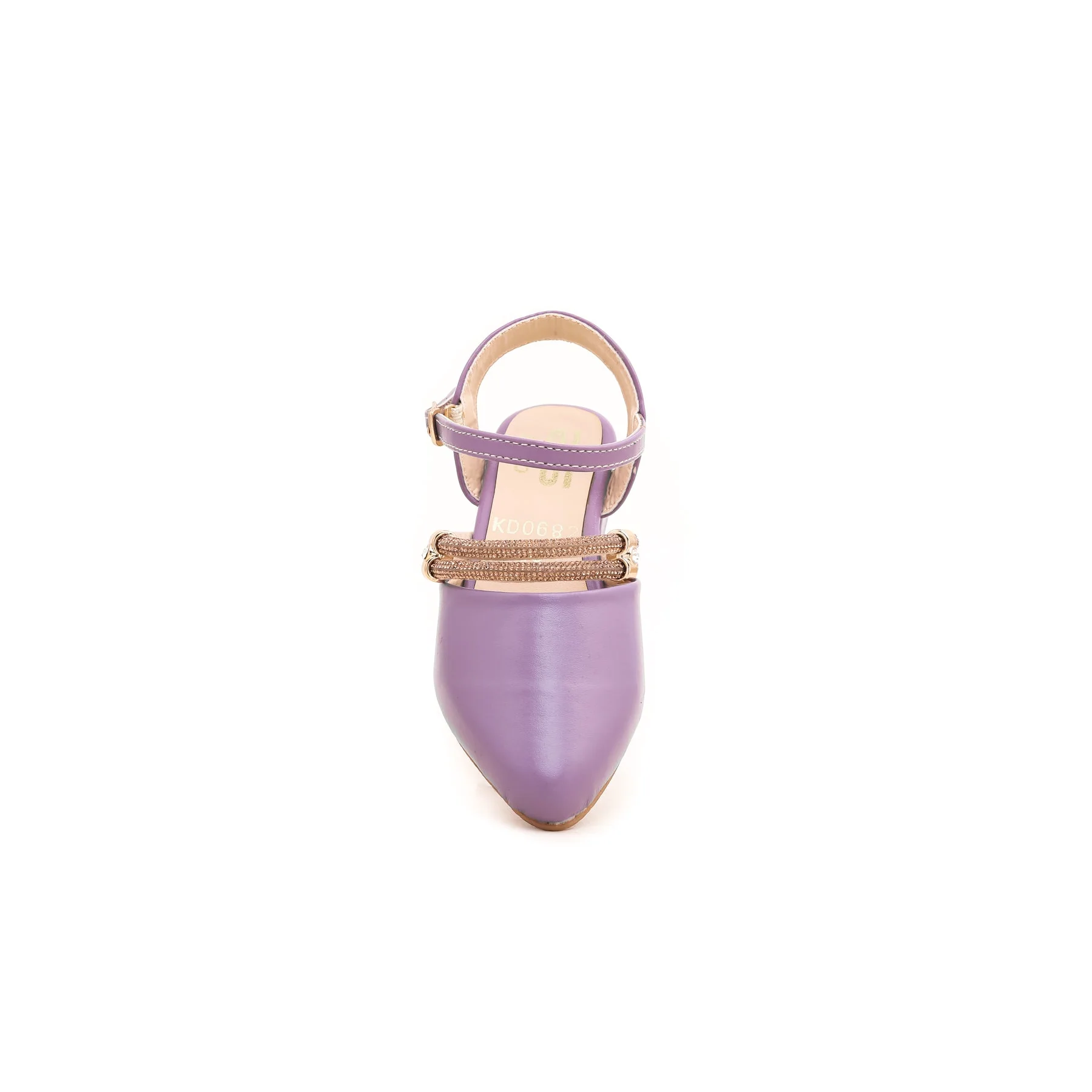 Girls Purple Fancy Pumps KD0682 - Image 3