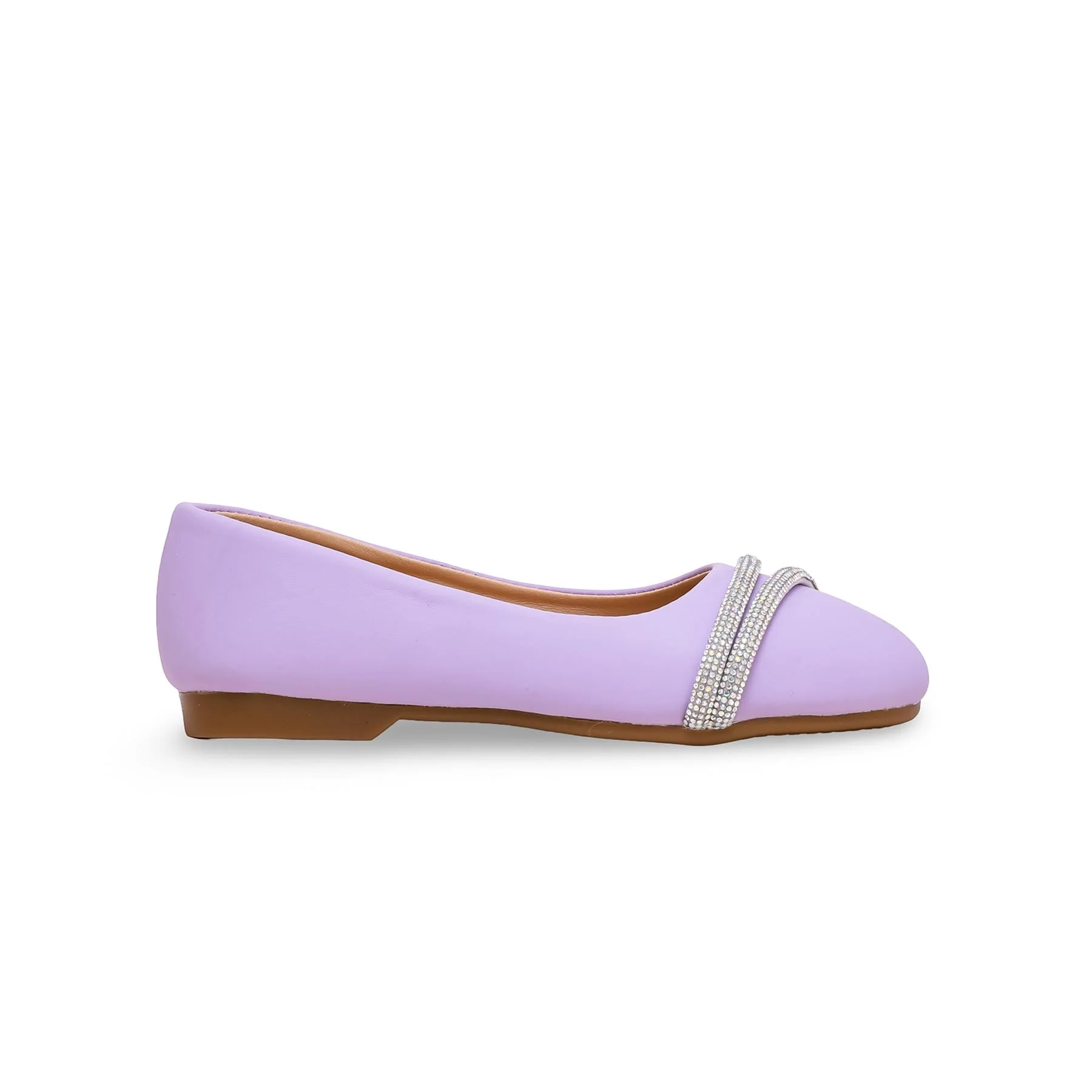 Girls Purple Formal Pumps KD0965 - Image 2