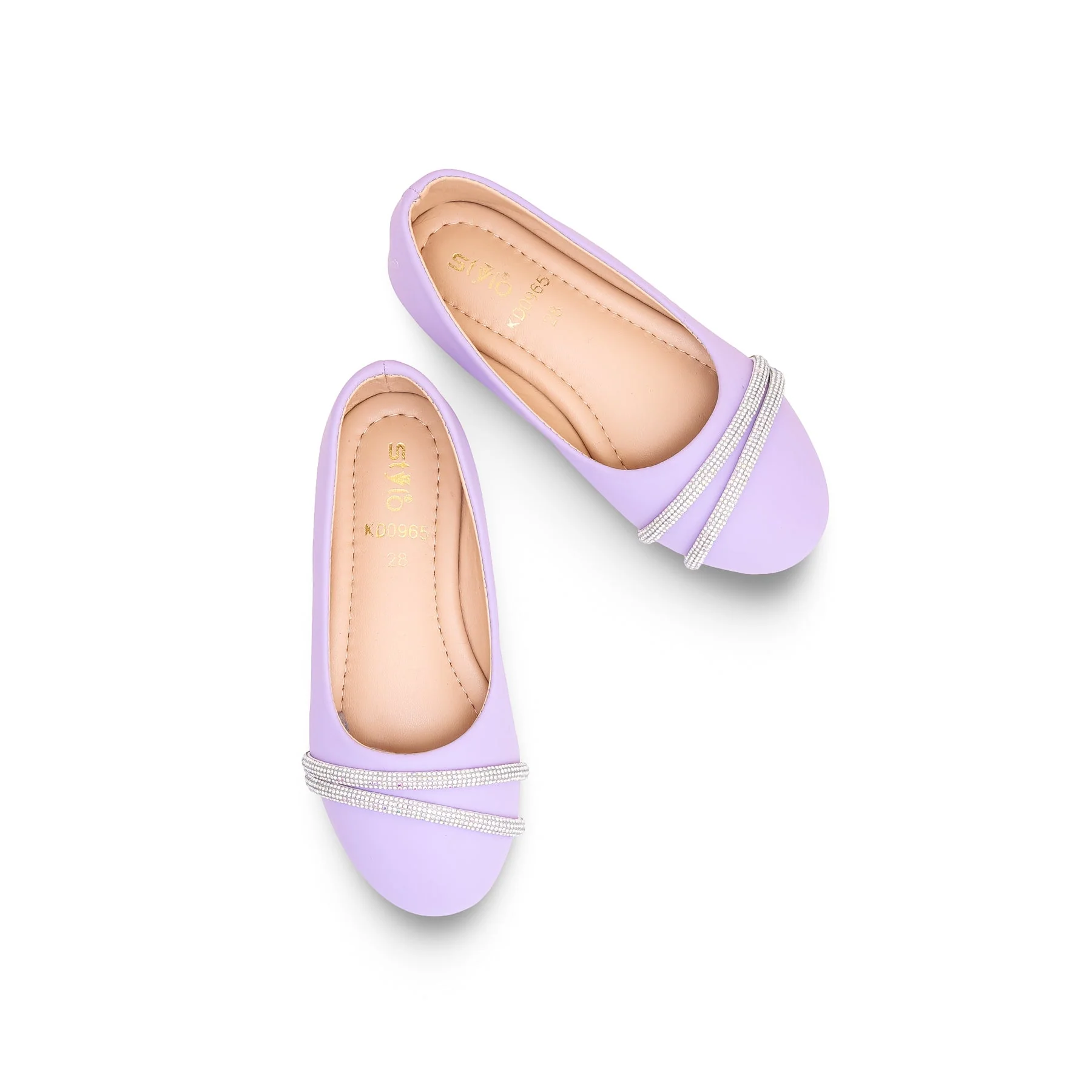 Girls Purple Formal Pumps KD0965 - Image 5