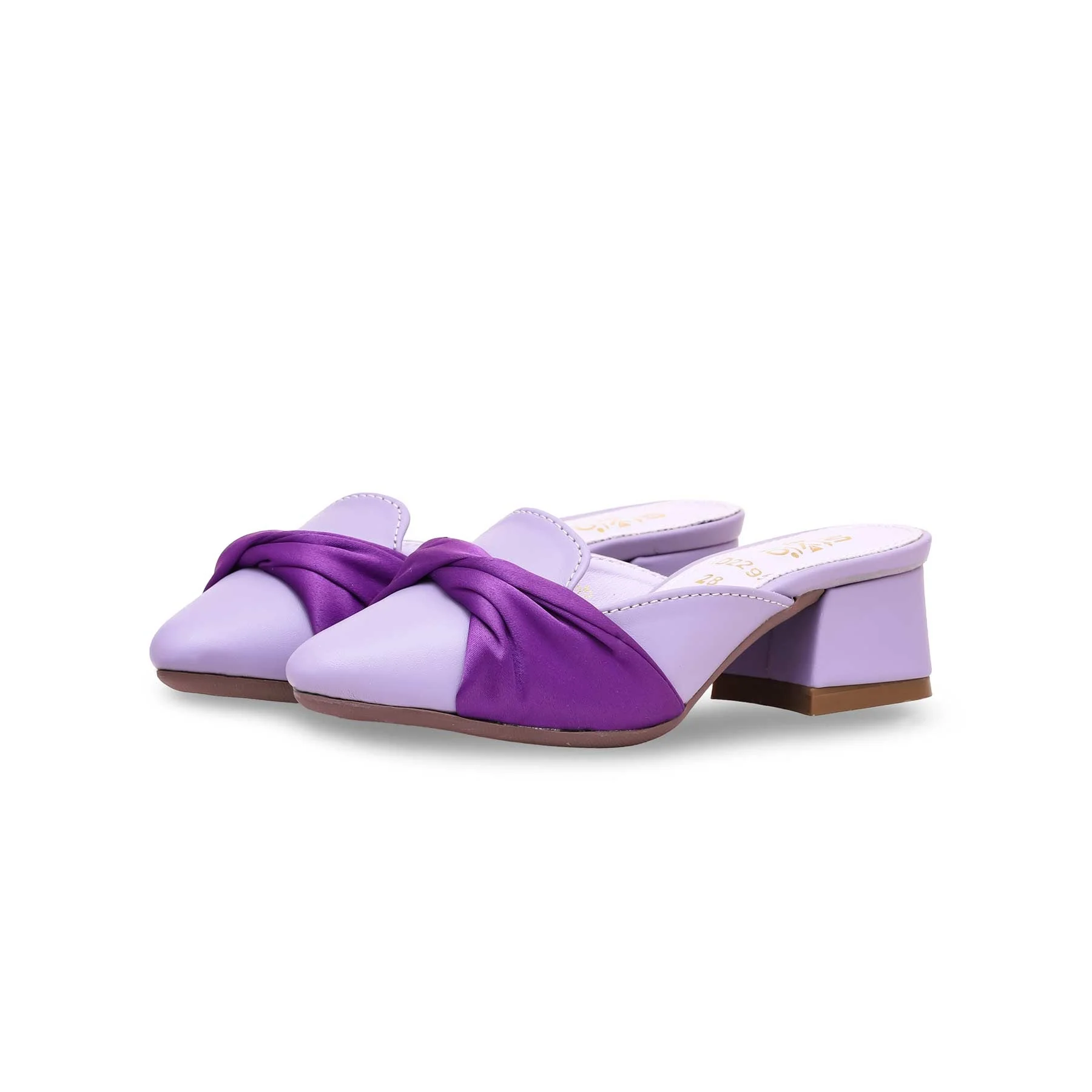 Girls Purple Formal Pumps KD2295 - Image 2