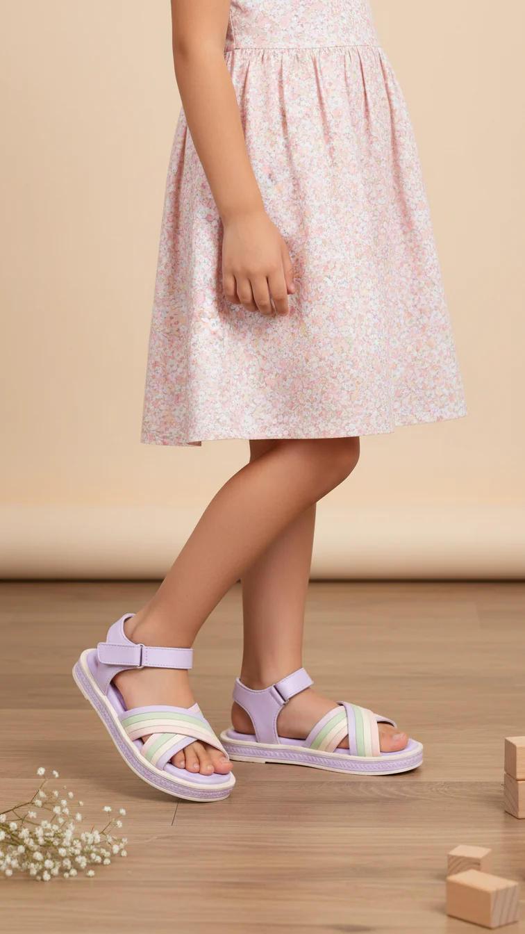Girls Purple Formal Sandal KD5746
