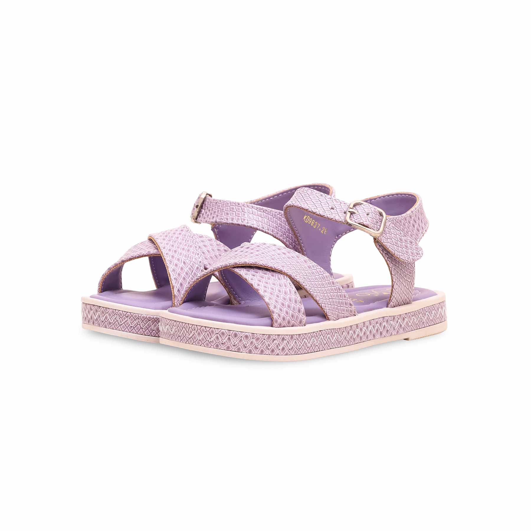 Girls Purple Formal Sandal KD9837 - Image 3