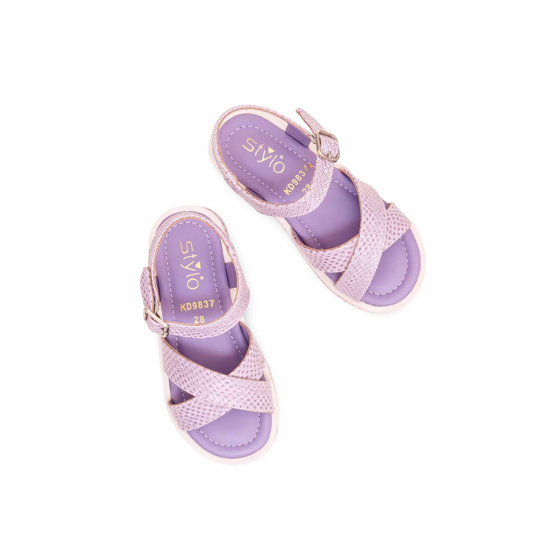 Girls Purple Formal Sandal KD9837 - Image 5