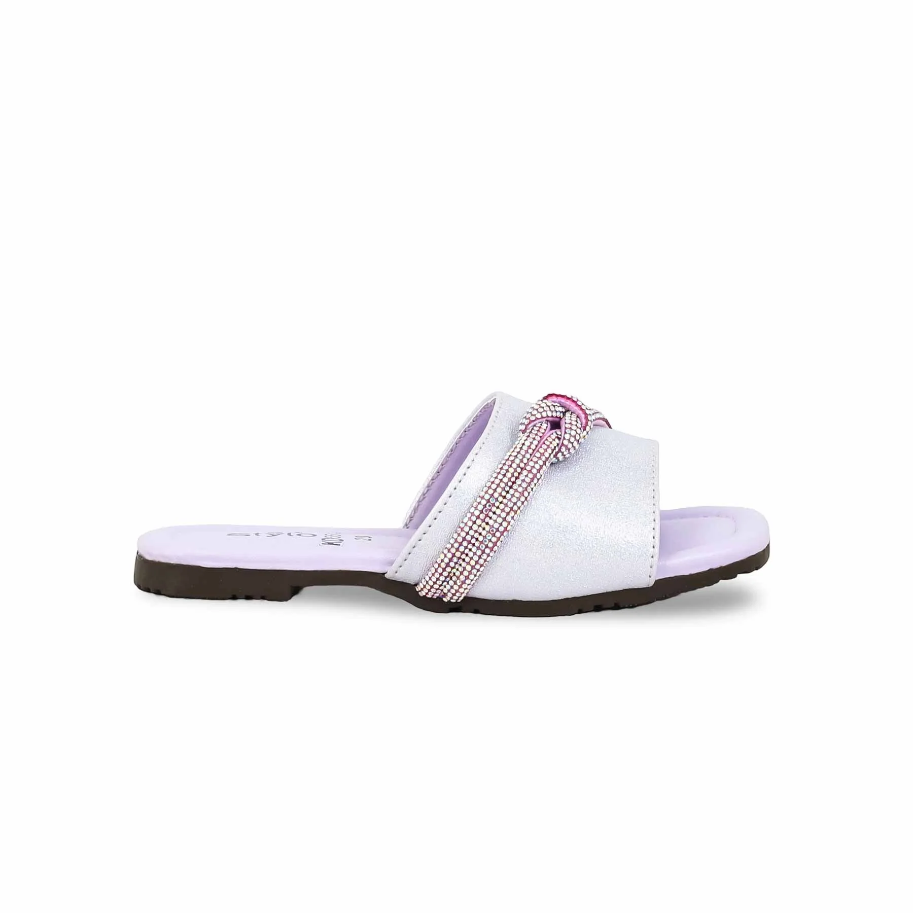Girls Purple Formal Slipper KD5553 - Image 2