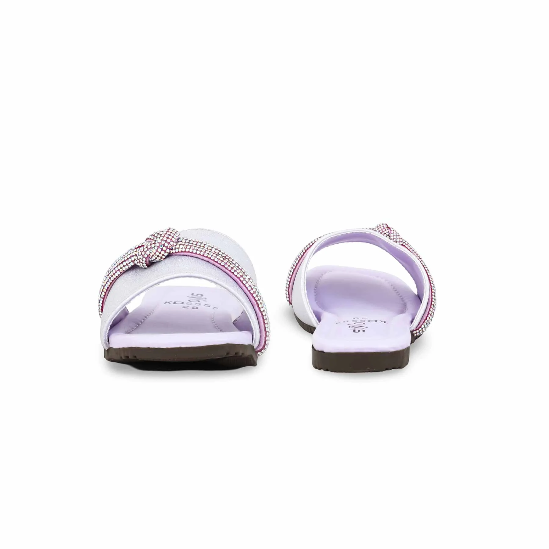 Girls Purple Formal Slipper KD5553 - Image 4
