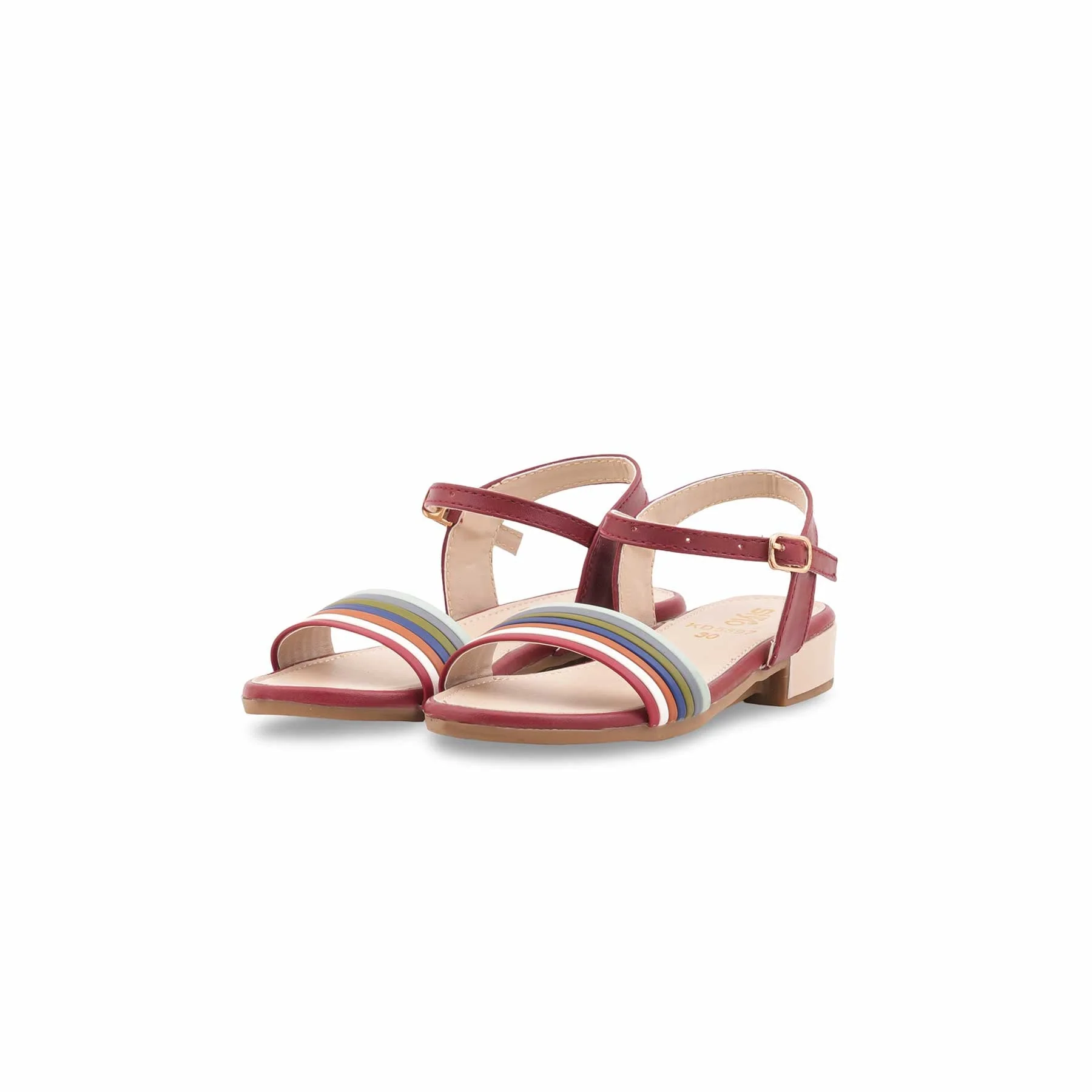 Girls Red Casual Sandal KD5897 - Image 3