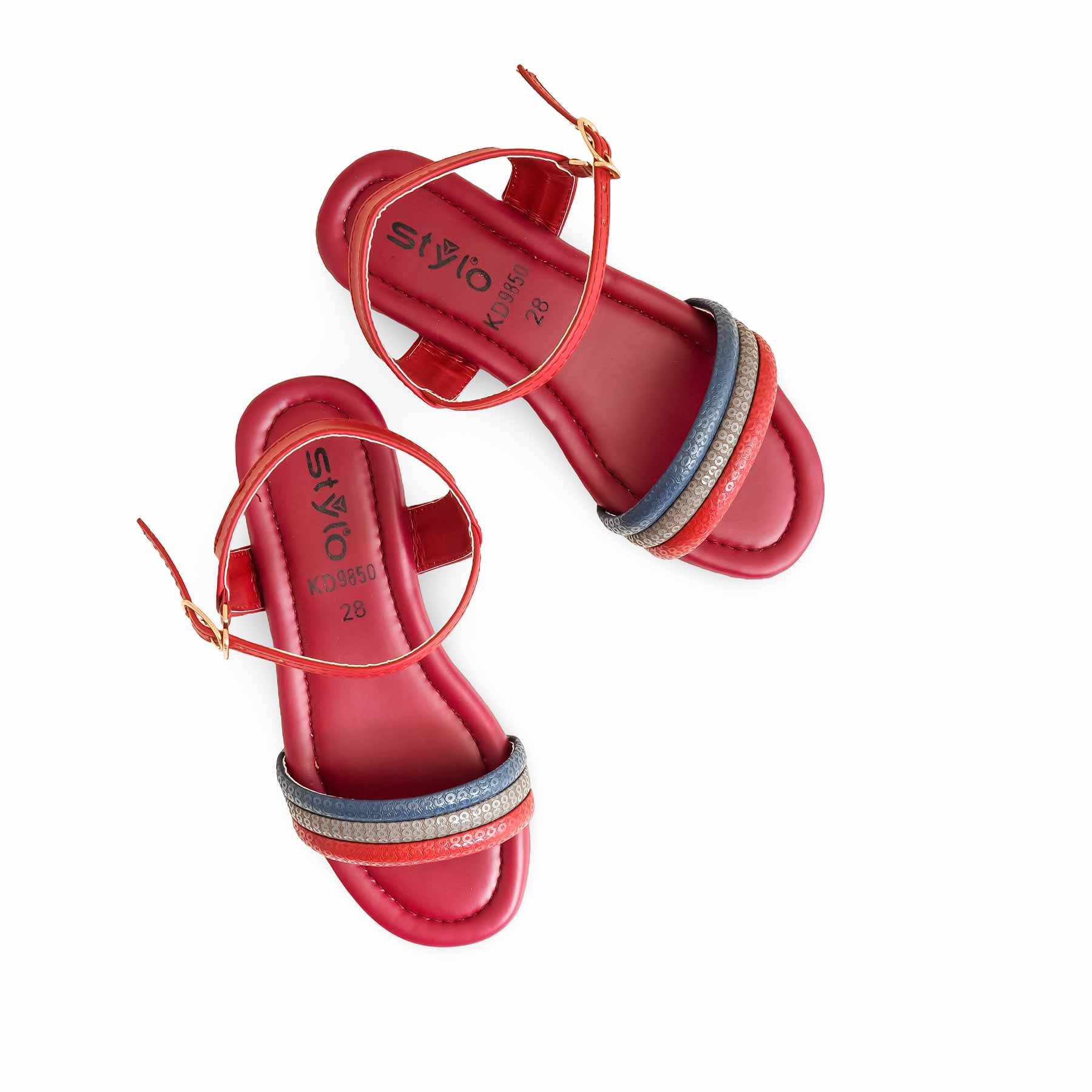 Girls Red Casual Sandal KD9850 - Image 5