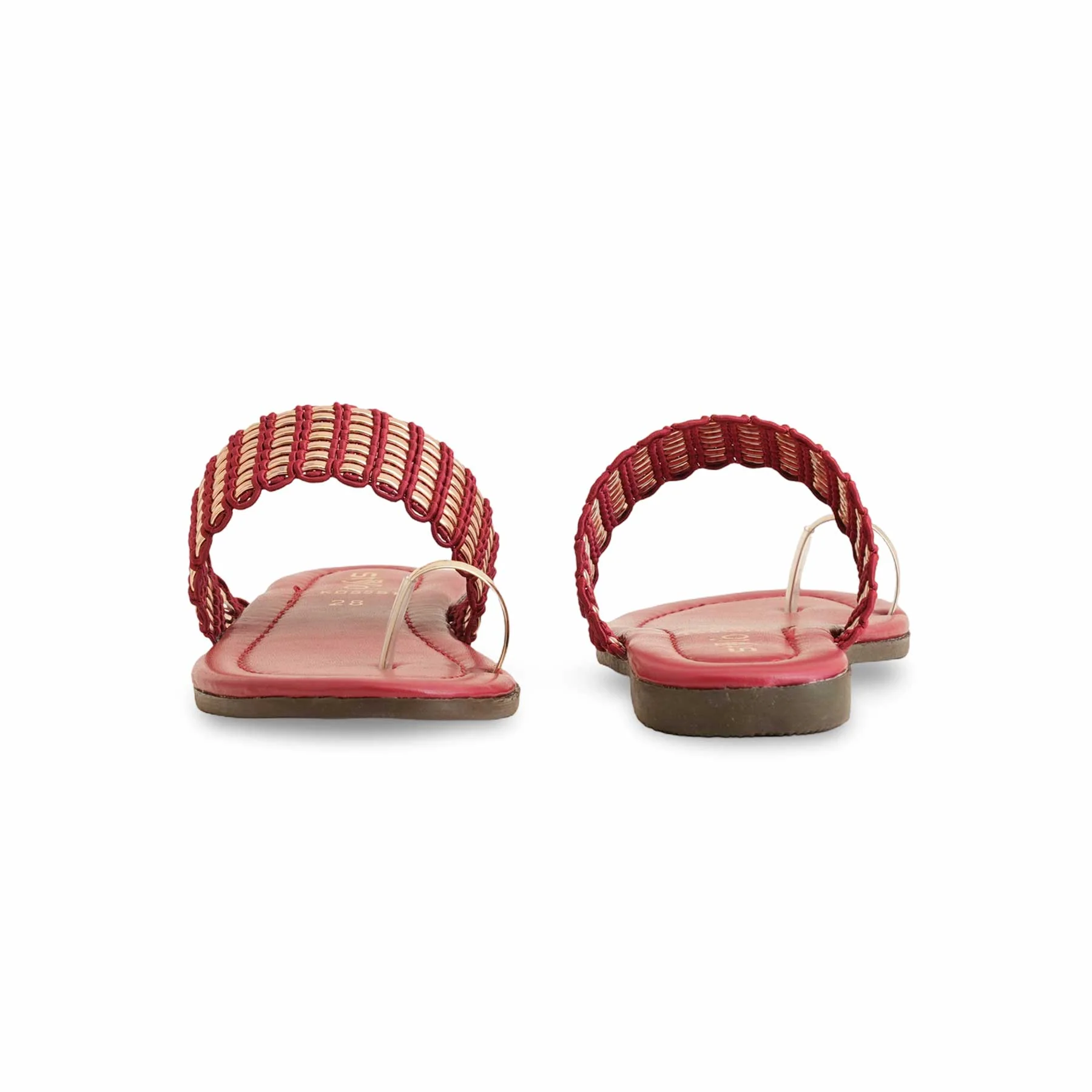Girls Red Casual Slipper KD5551 - Image 4