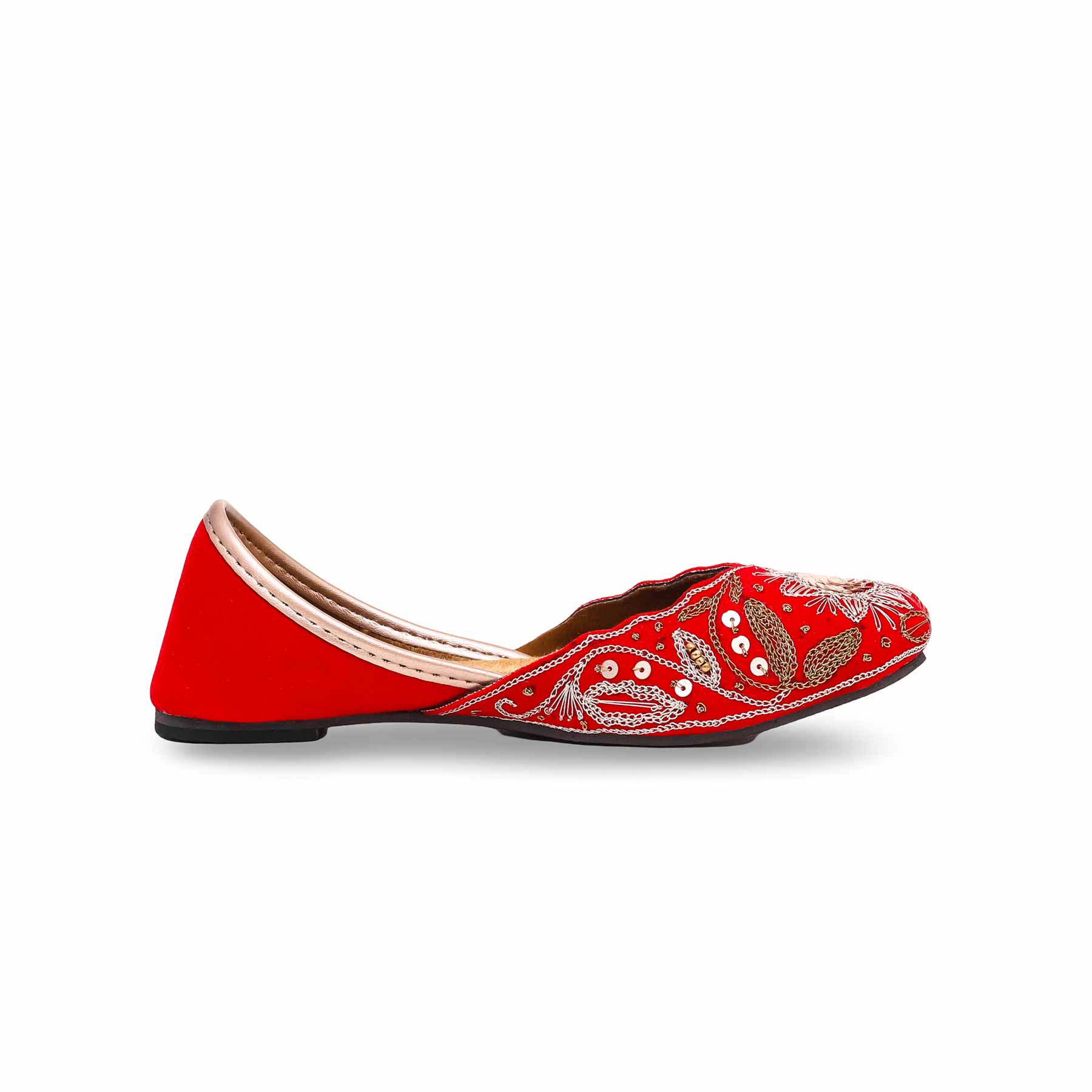 Girls Red Fancy Khussa KD2226