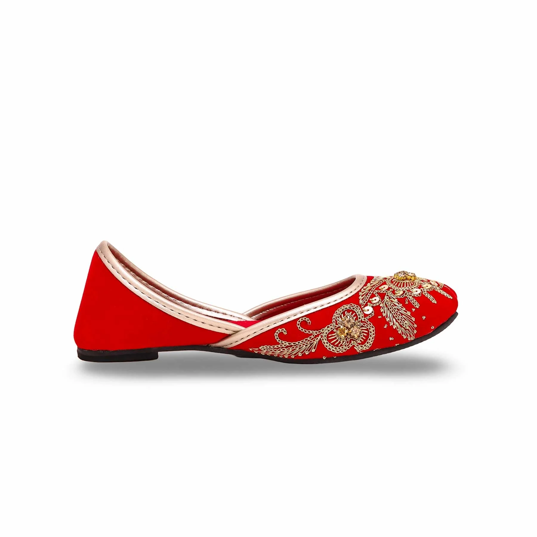 Girls Red Fancy Khussa KD2227