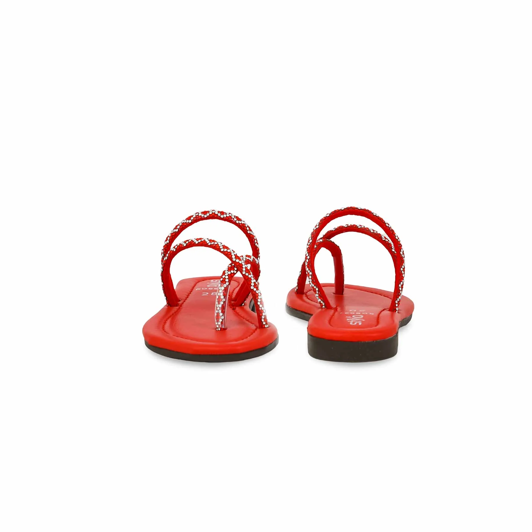 Girls Red Fancy Slipper KD5531 - Image 4