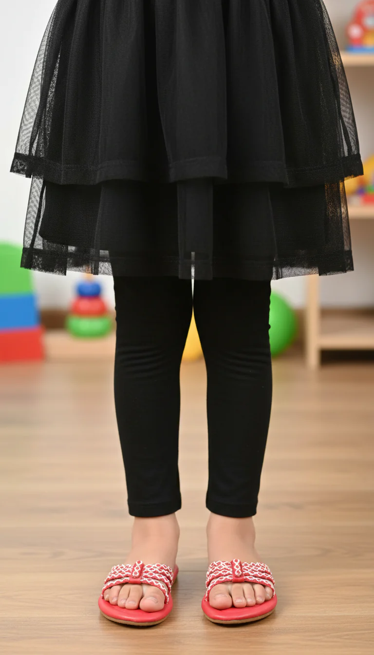 Girls Red Fancy Slipper KD5946 - Image 2