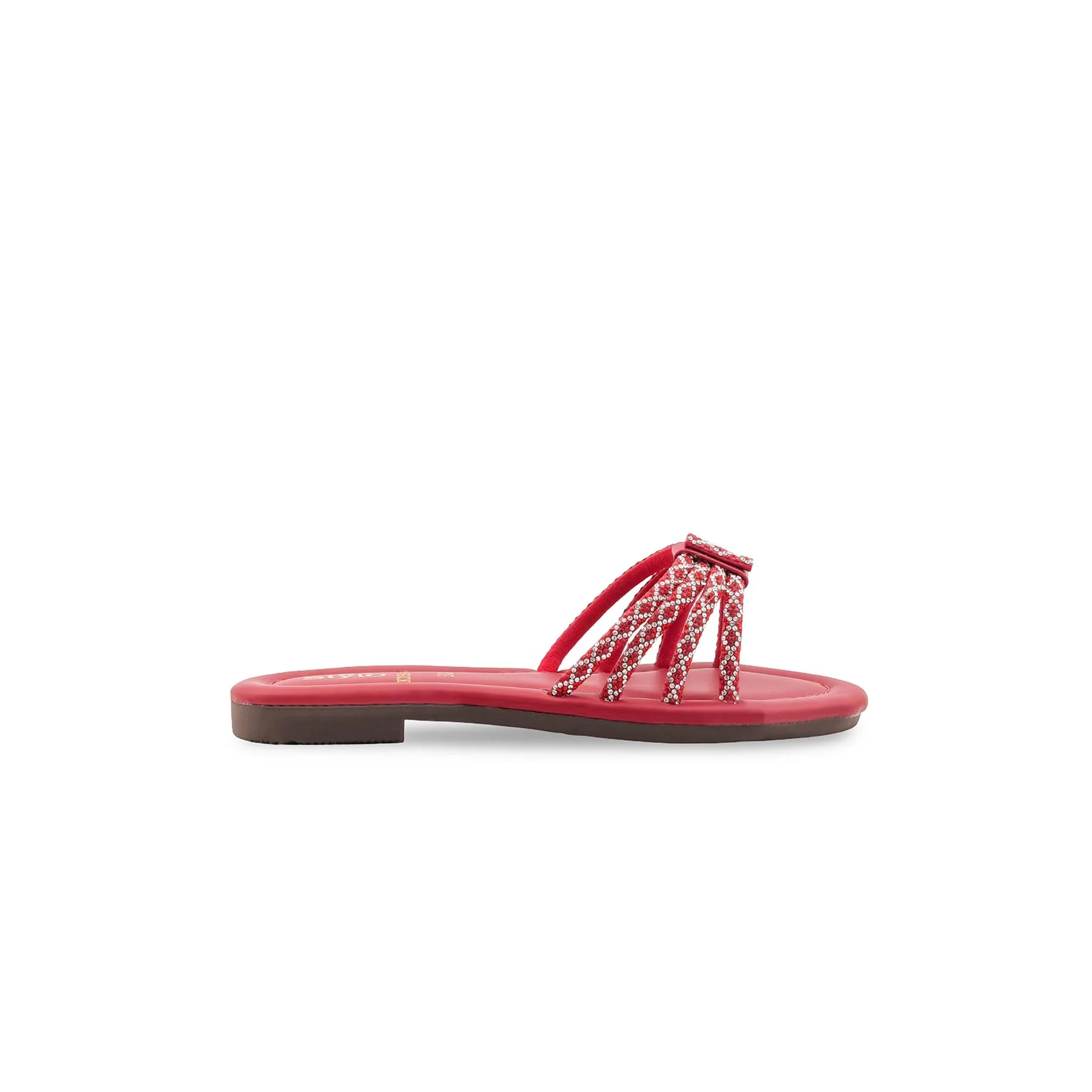 Girls Red Fancy Slipper KD5946 - Image 3