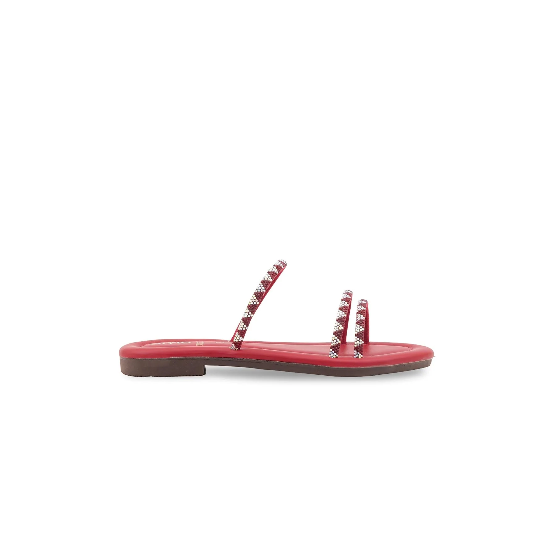 Girls Red Fancy Slipper KD5947 - Image 2