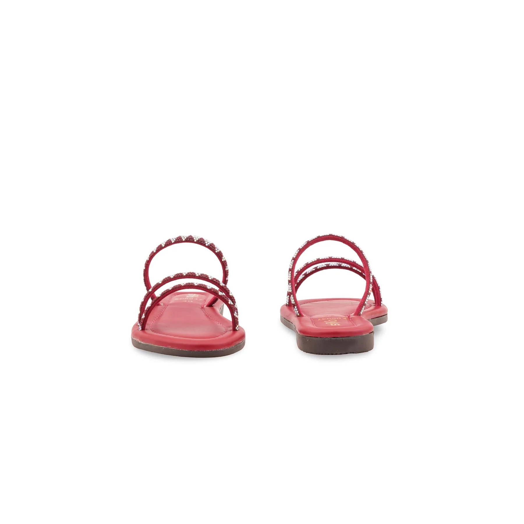 Girls Red Fancy Slipper KD5947 - Image 4