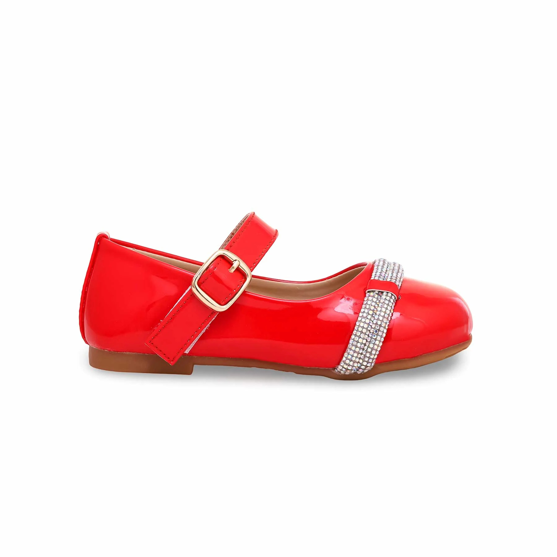Girls Red Formal Pumps KD2267 - Image 2