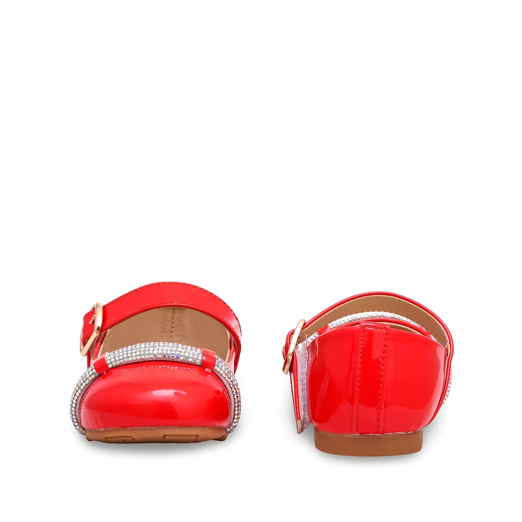 Girls Red Formal Pumps KD2267 - Image 4
