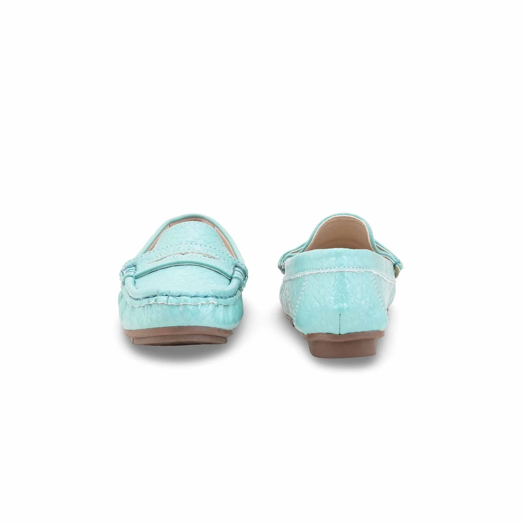 Girls Seagreen Formal Moccasin KD2598 - Image 4