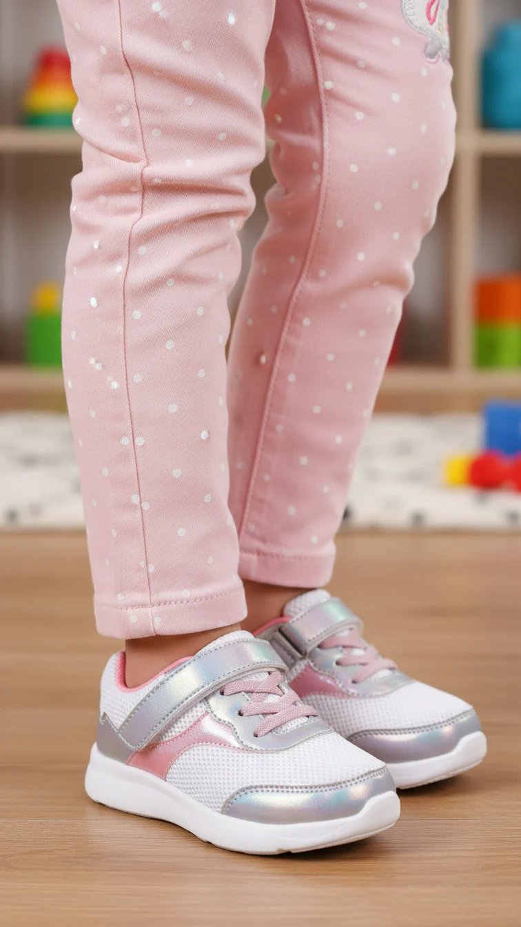 Girls Silver Casual Shoes KD1667