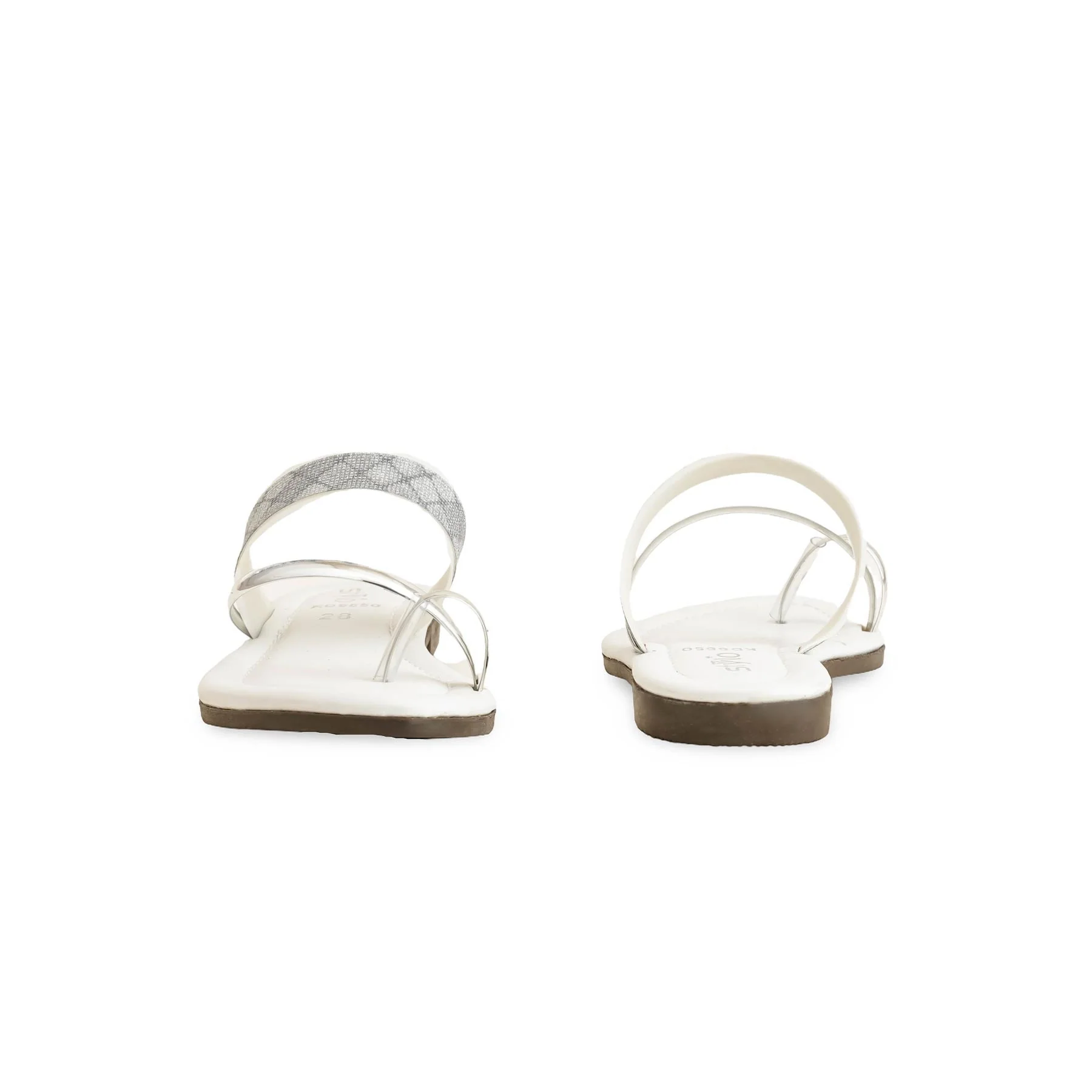 Girls Silver Casual Slipper KD5550 - Image 4