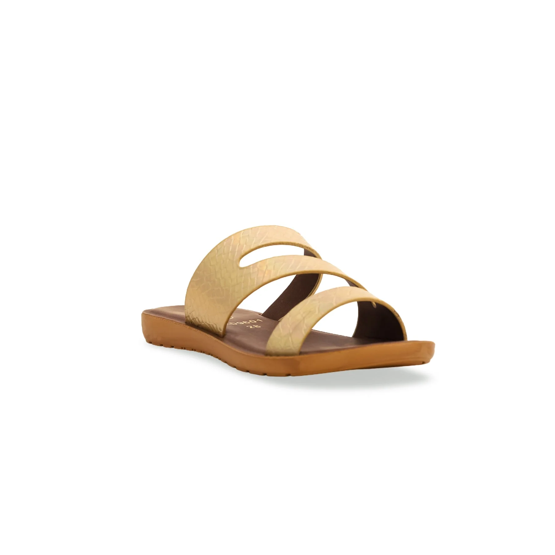 Girls Silver Casual Slipper KD9601 - Image 2