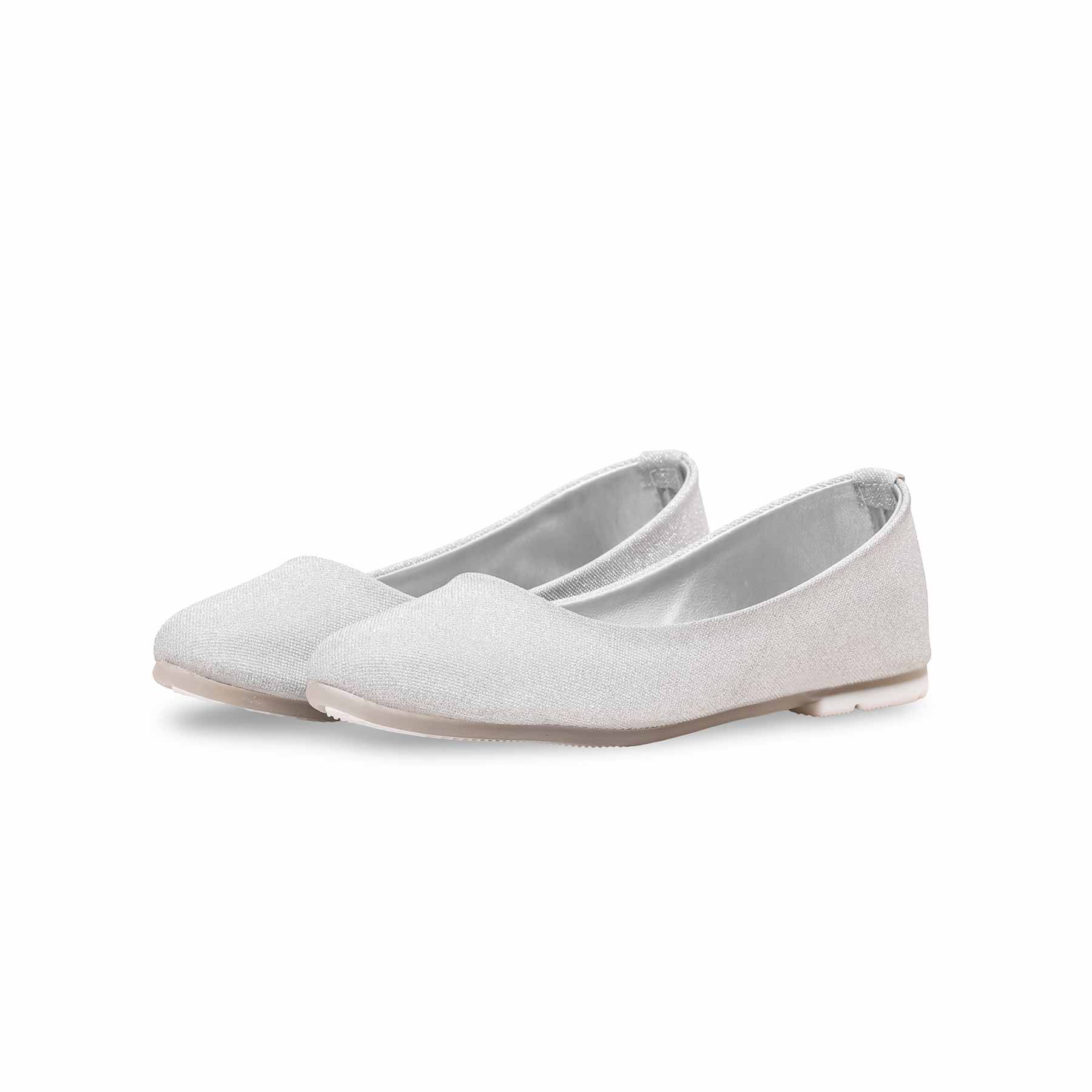 Girls Silver Fancy Pumps KD2341 - Image 4