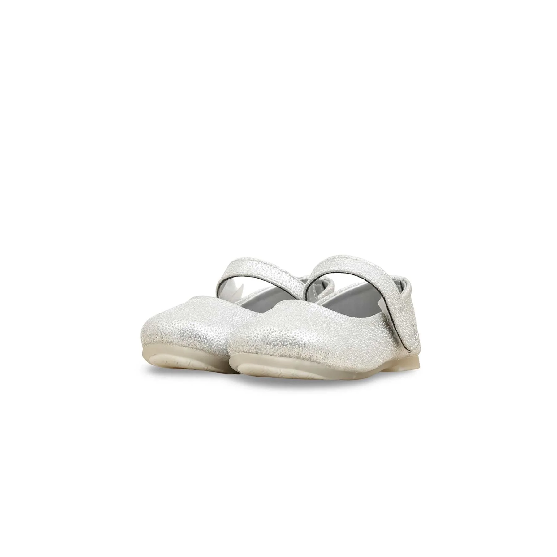 Girls Silver Fancy Pumps KD2633 - Image 3