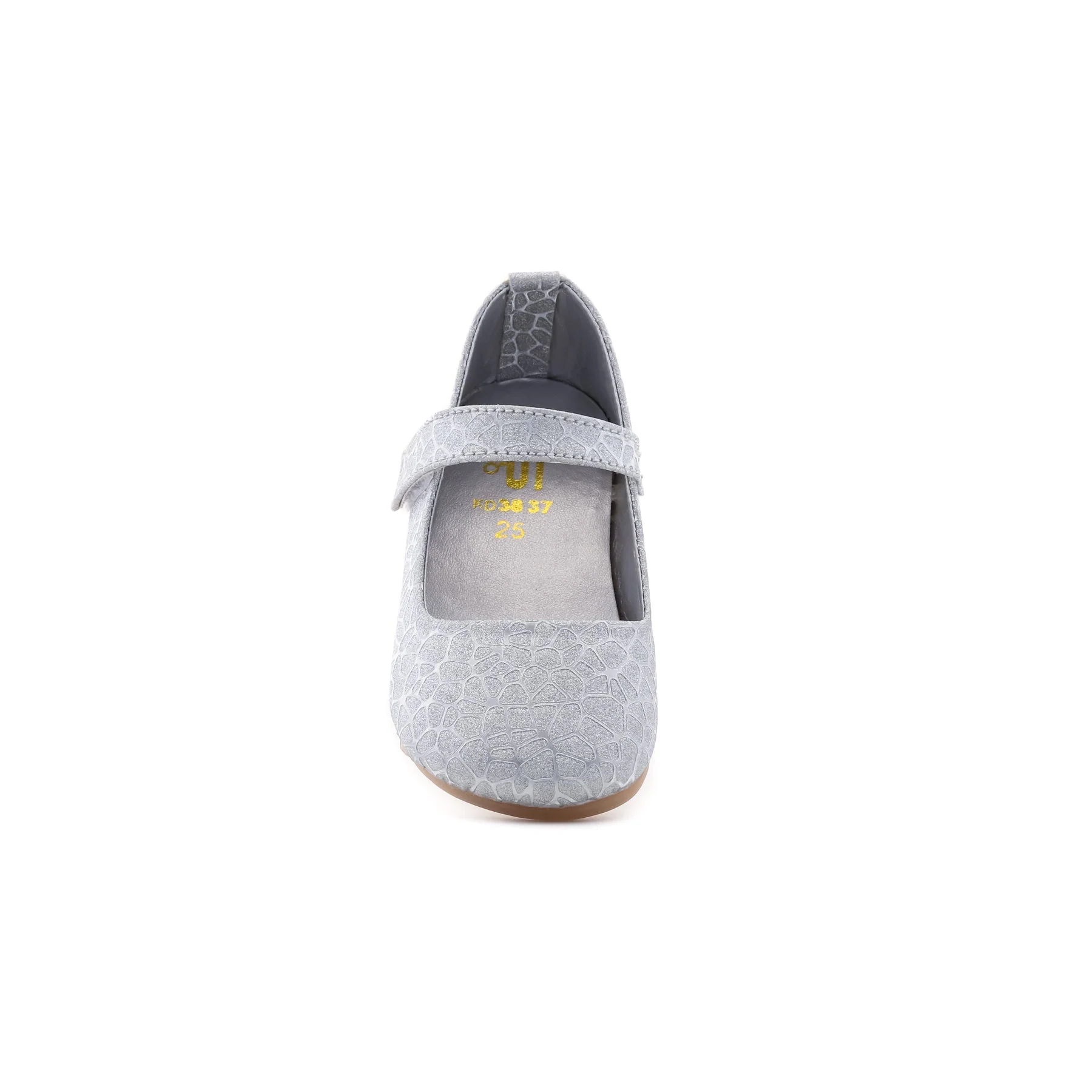Girls Silver Fancy Pumps KD3837 - Image 3