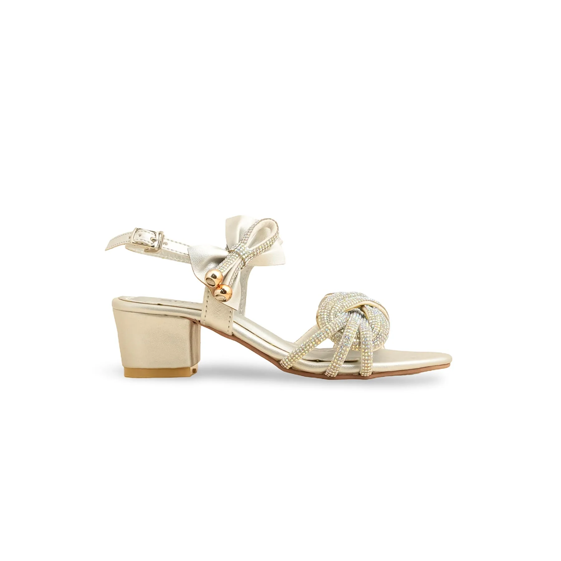 Girls Silver Fancy Sandal KD5713 - Image 2