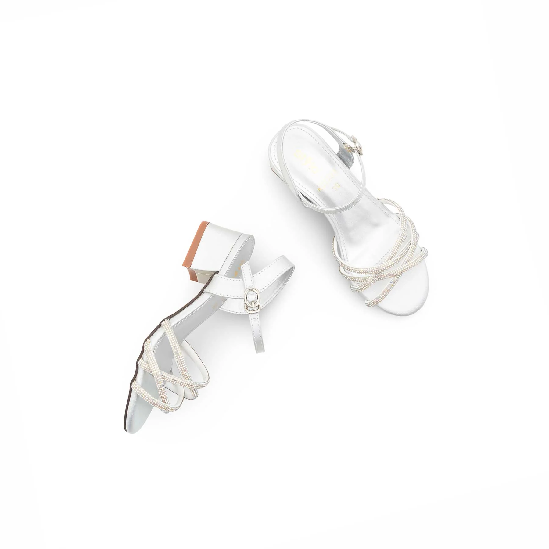 Girls Silver Fancy Sandal KD5798 - Image 5