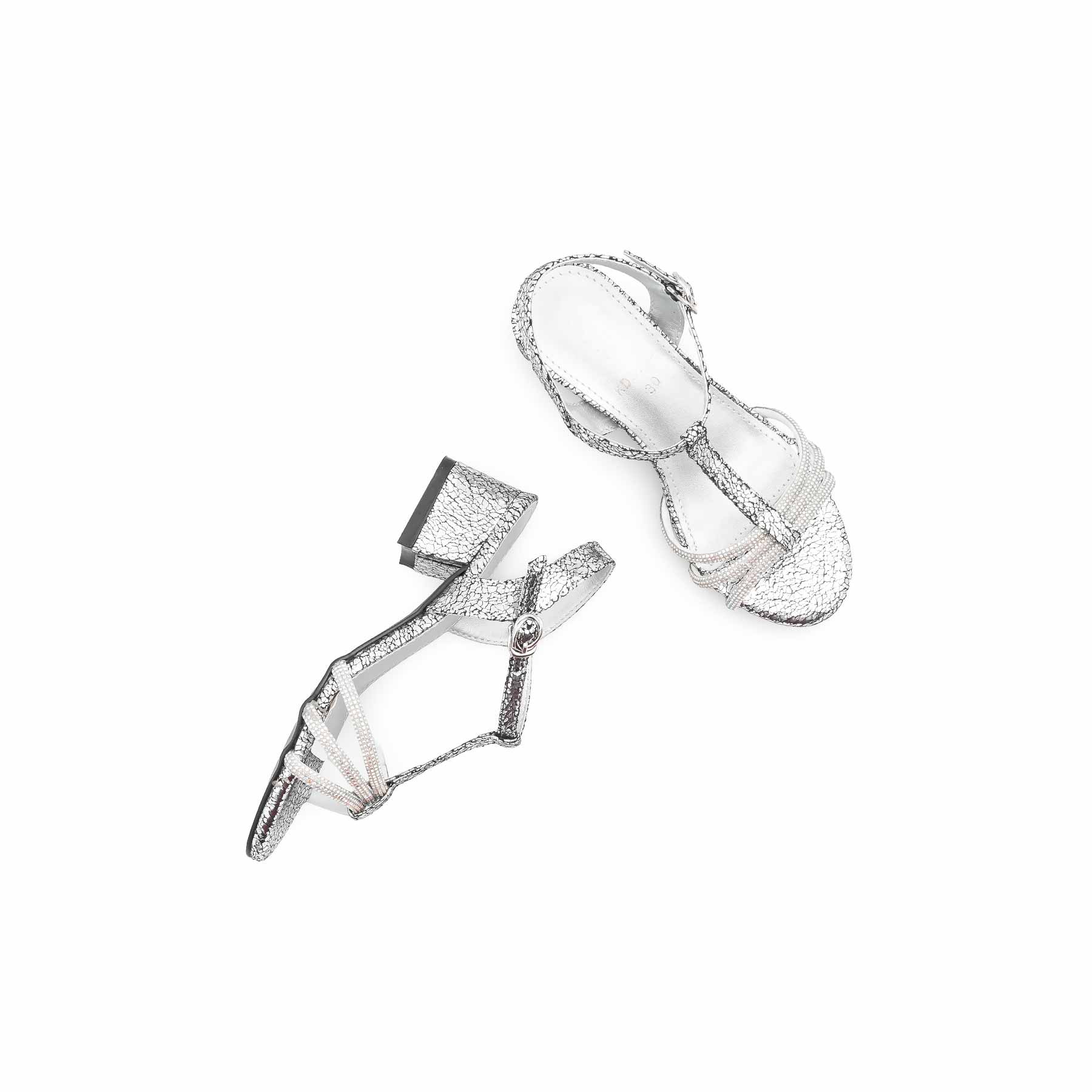 Girls Silver Fancy Sandal KD5799 - Image 5