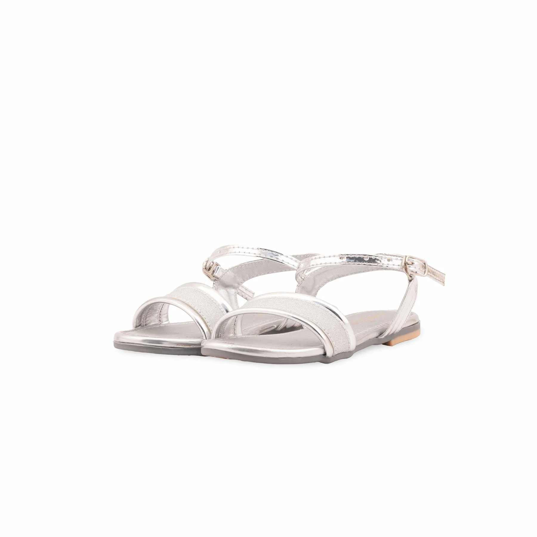 Girls Silver Fancy Sandal KD5879 - Image 3