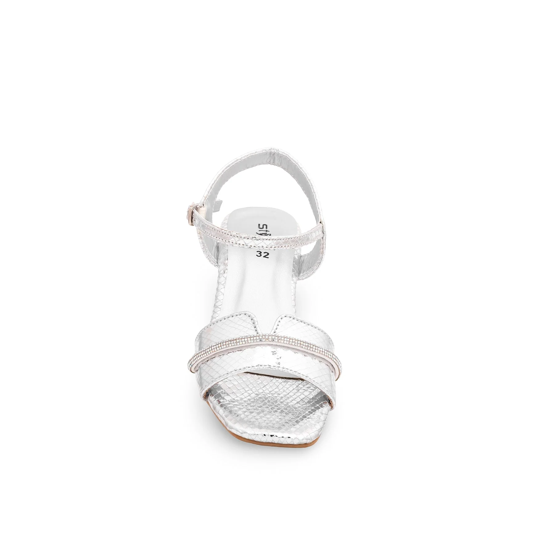 Girls Silver Fancy Sandal KD7854 - Image 3