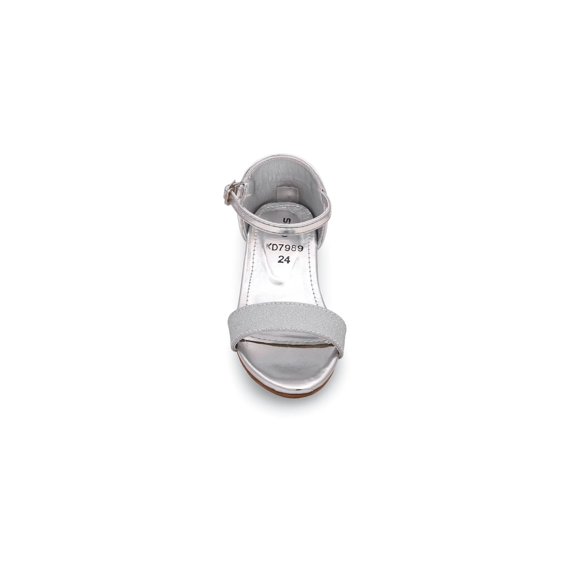 Girls Silver Fancy Sandal KD7989 - Image 3