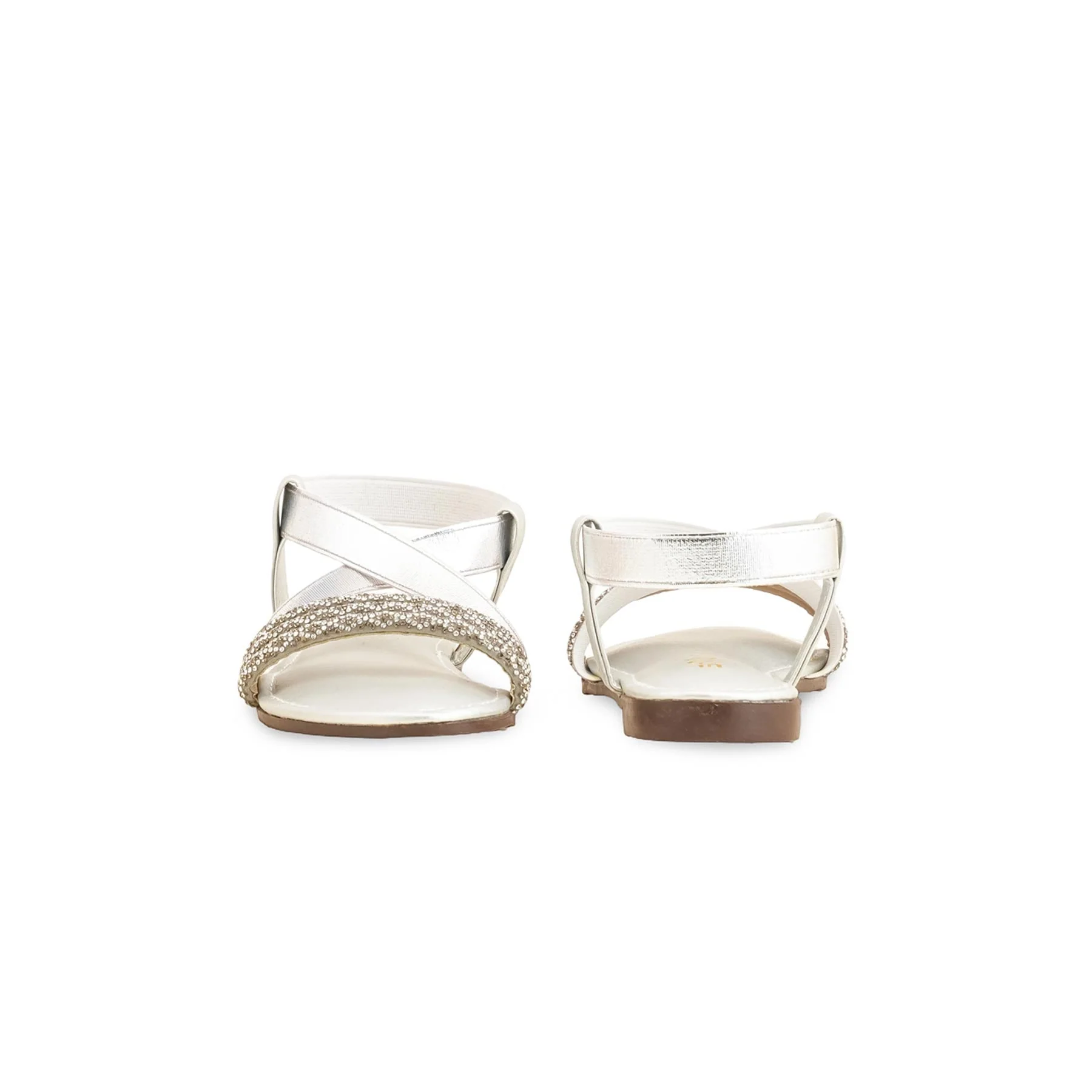 Girls Silver Fancy Sandal KD9856 - Image 4