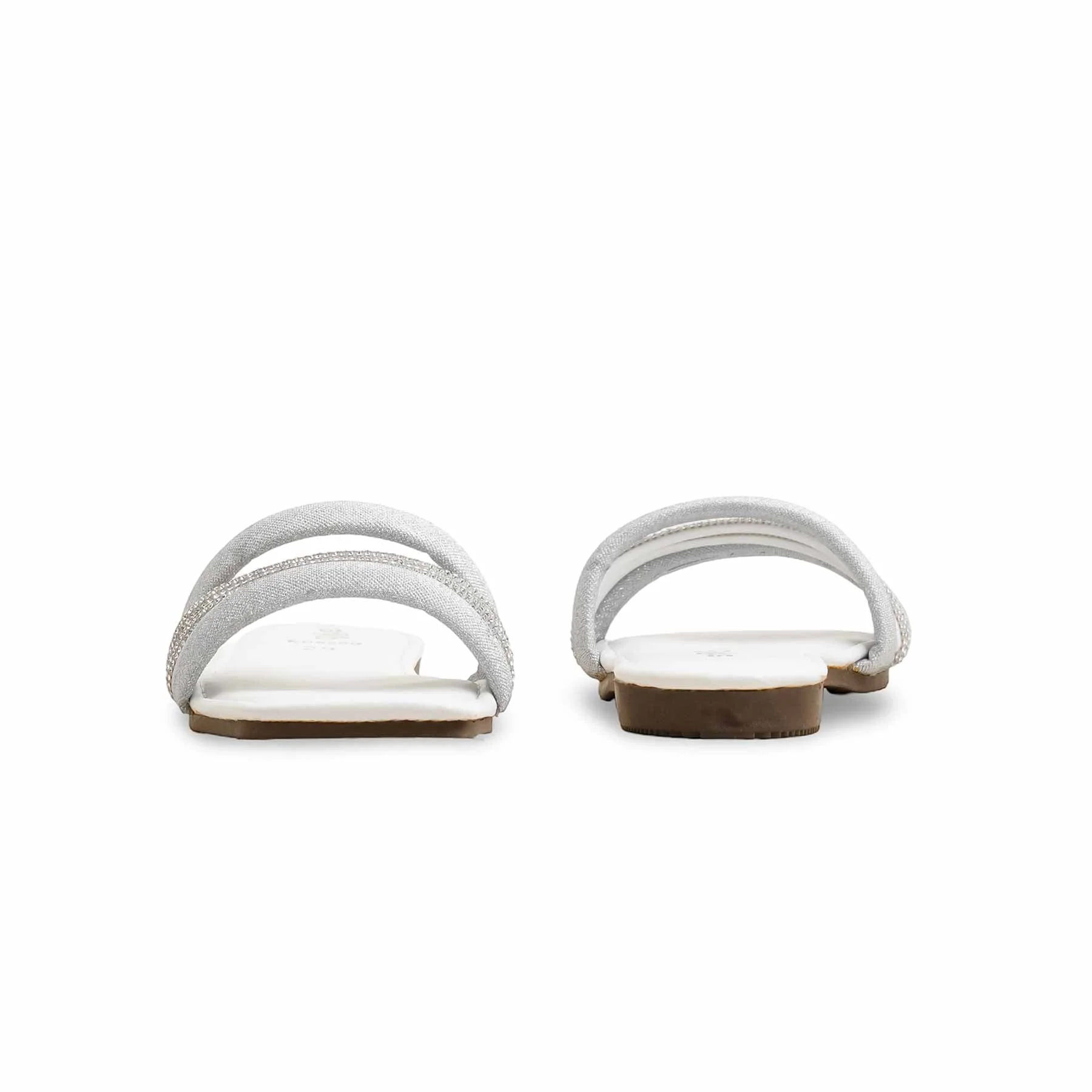 Girls Silver Fancy Slipper KD5580 - Image 4