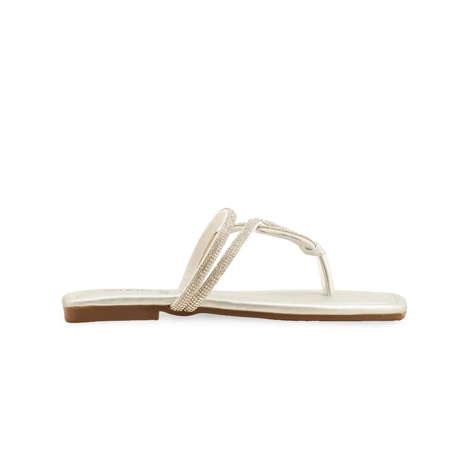 Girls Silver Fancy Slipper KD5710 - Image 2
