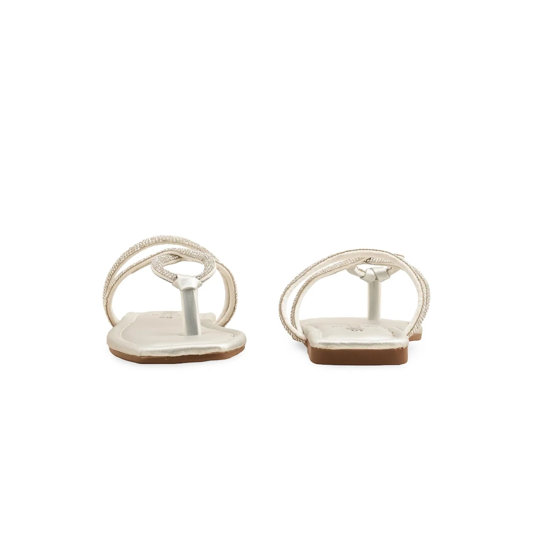Girls Silver Fancy Slipper KD5710 - Image 4