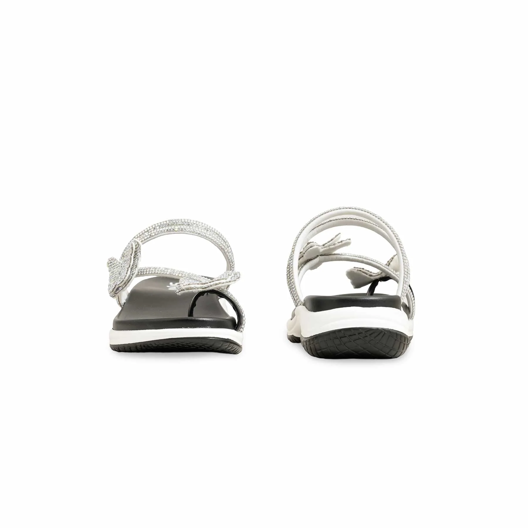 Girls Silver Fancy Slipper KD5717 - Image 4