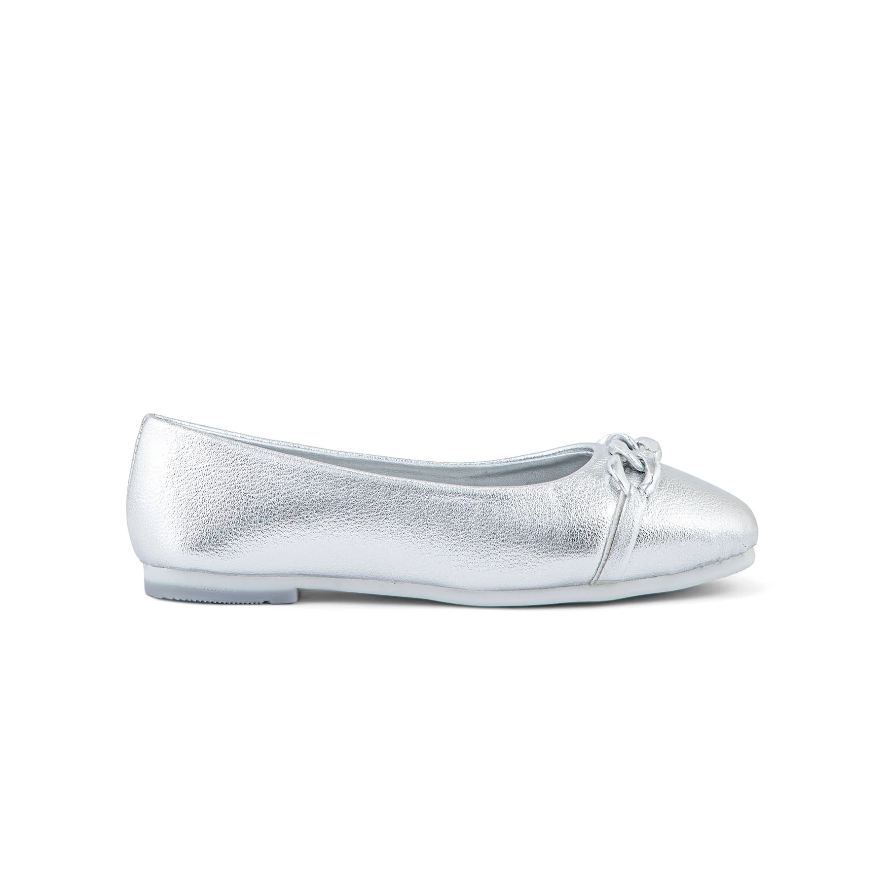 Girls Silver Formal Pumps KD2262 - Image 2