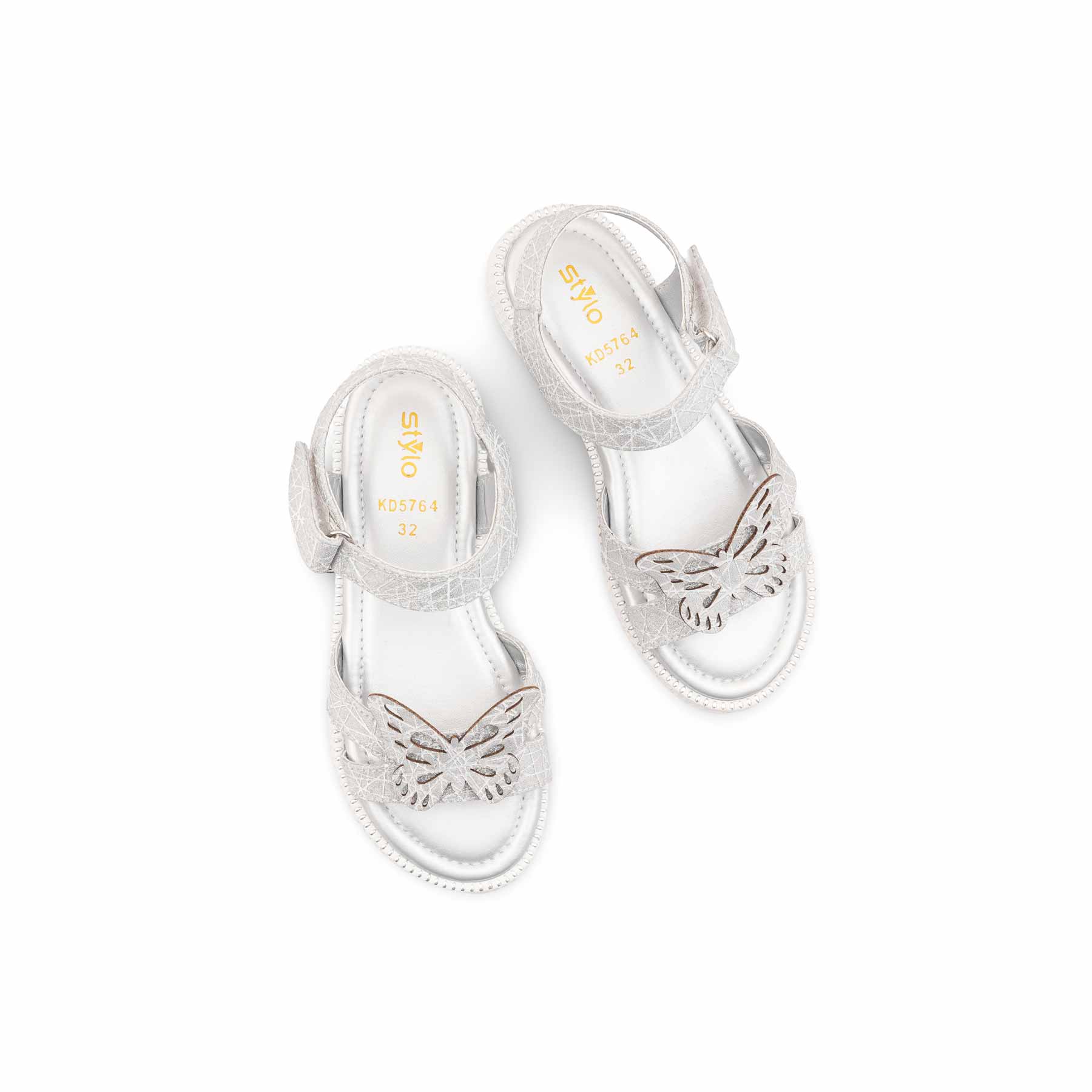 Girls Silver Formal Sandal KD5764 - Image 5