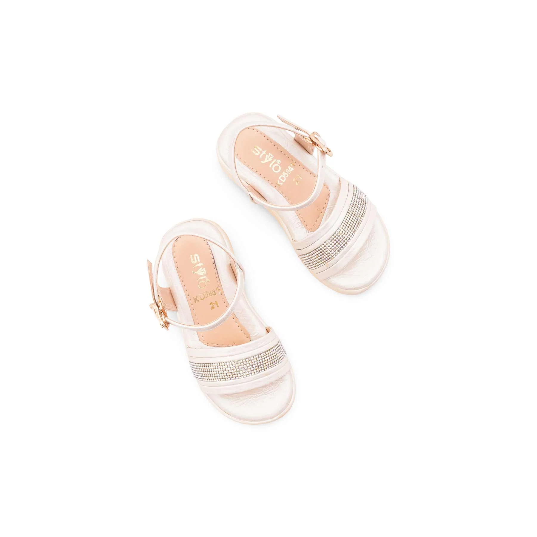 Girls Silver Formal Sandal KD5841 - Image 5