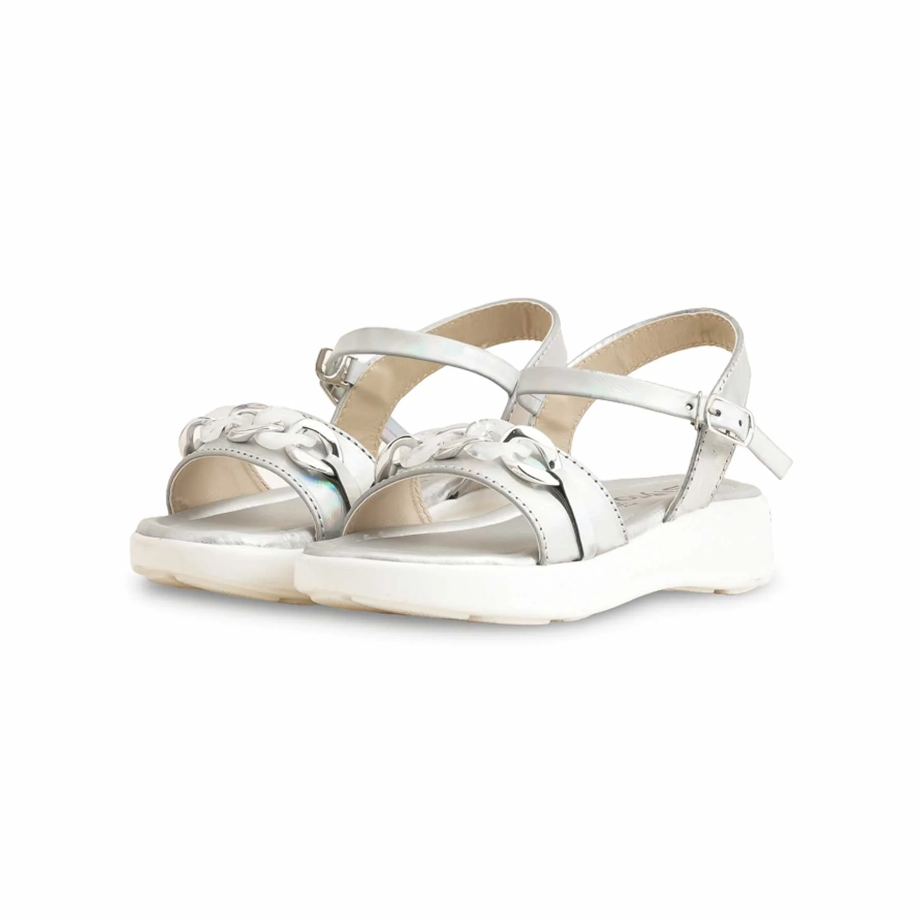 Girls Silver Formal Sandal KD9867 - Image 3