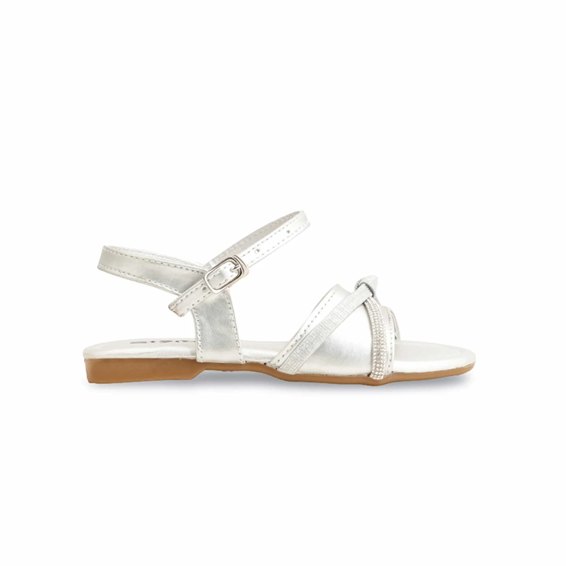 Girls Silver Formal Sandal KD9869 - Image 2