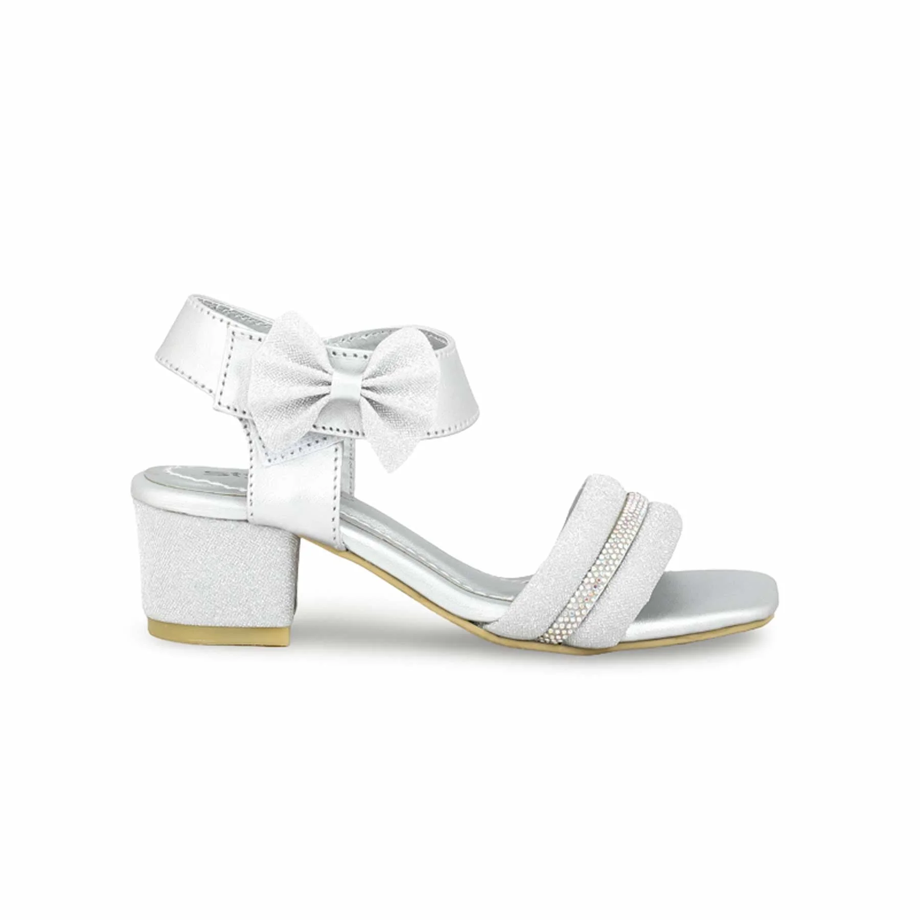 Girls Silver Formal Sandal KD9879 - Image 2