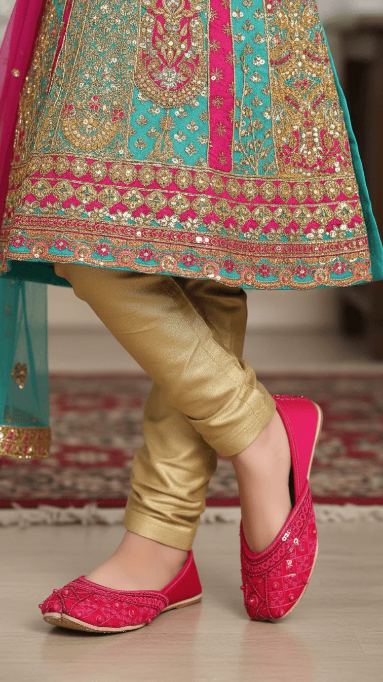 Girls Skpink Fancy Khussa KD2250